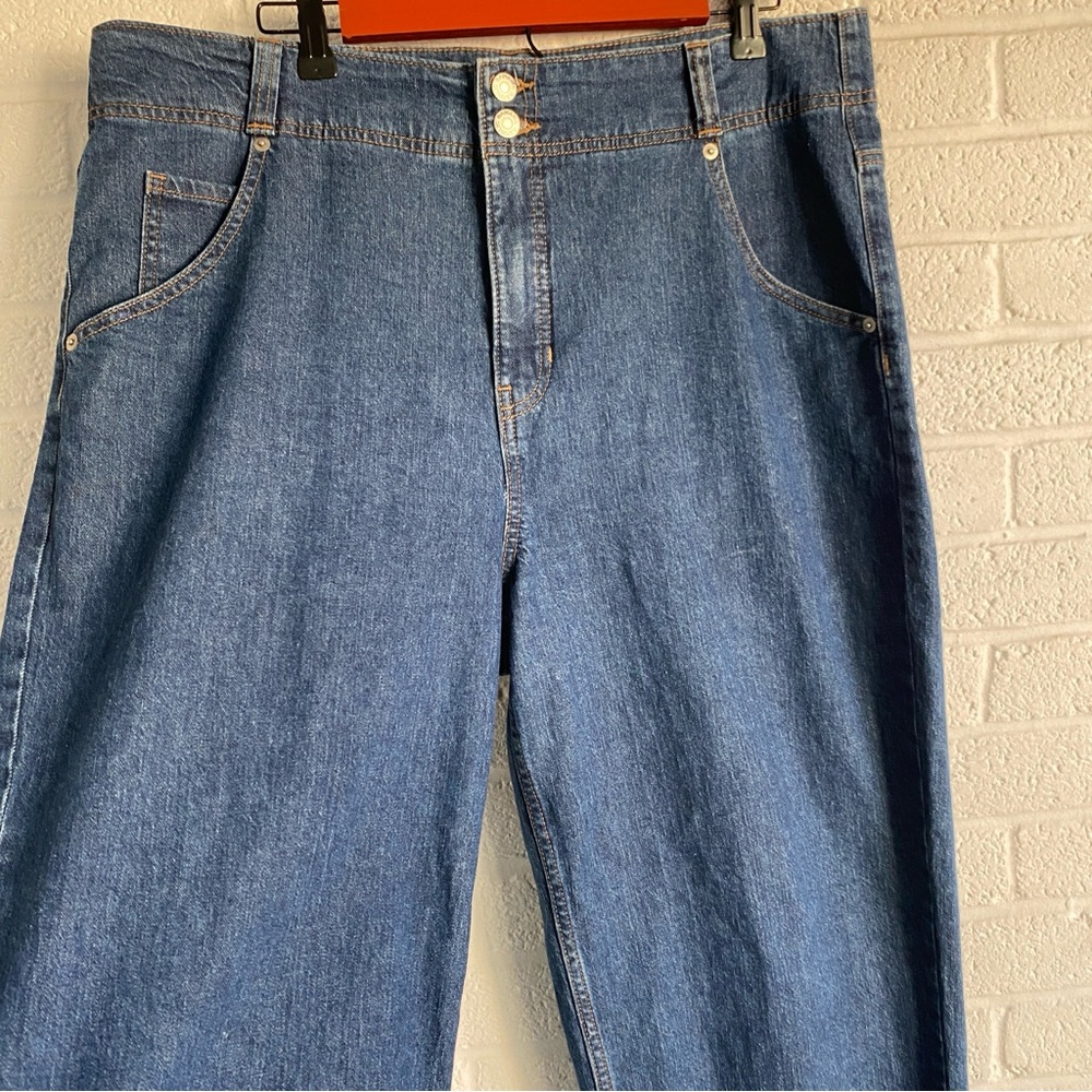 BANANA REPUBLIC BLUE JEANS 33 ULTRA HIGH-RISE STRAIGHT LEG CLASSIC DENIM SIZE 33 - Picture 7 of 14